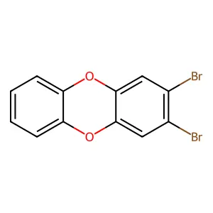 2,3-Dibromodibenzo-P-dioxin structure