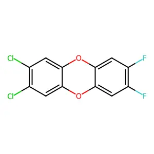 2,3-Dichloro-7,8-difluorodibenzo-P-dioxin structure