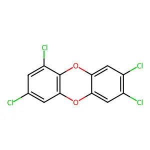 1,3,7,8-Tetrachlorodibenzo-P-dioxin structure