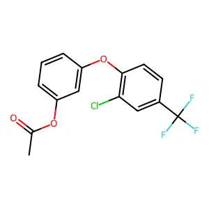 3-(2-Chloro-4-(trifluoromethyl)phenoxy)phenol 1-acetate structure