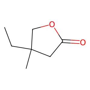 beta-Ethyl-beta-methyl-gamma-butyrolactone structure
