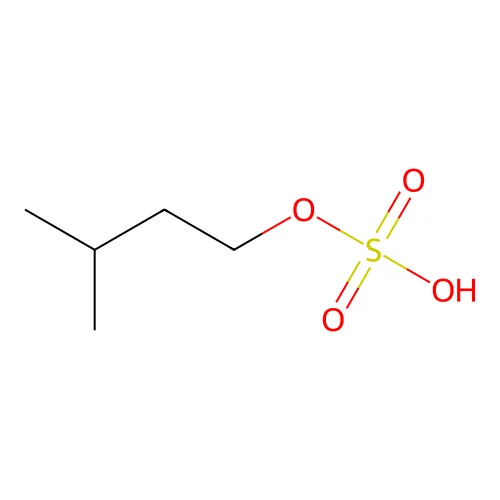3-Methylbutyl hydrogen sulfate structure