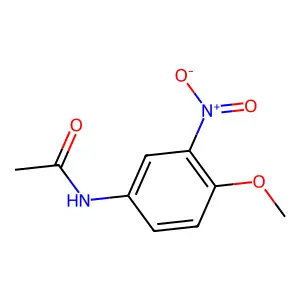 4'-Methoxy-3'-nitroacetanilide structure