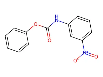 Phenyl N-(3-nitrophenyl)carbamate structure