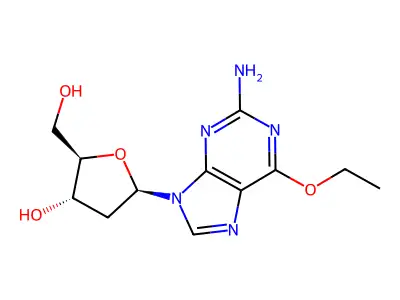 O6-Ethyldeoxyguanosine structure