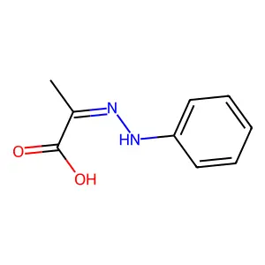 Pyruvic acid phenylhydrazone structure