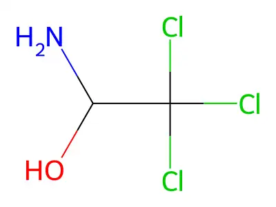 1-Amino-2,2,2-trichloroethanol structure