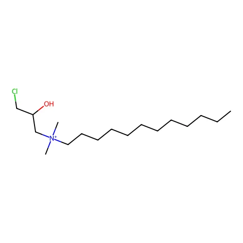 (3-Chloro-2-hydroxypropyl)-dodecyl-dimethylazanium structure