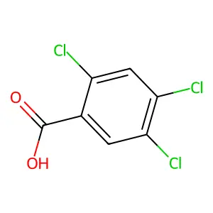 2,4,5-Trichlorobenzoic acid structure