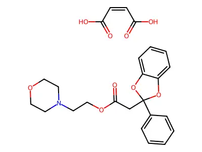2-Morpholin-4-ylethyl 2-(2-phenyl-1,3-benzodioxol-2-yl)acetate structure
