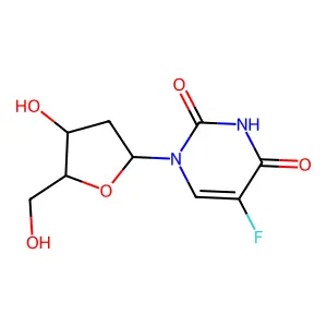 5-Fluoro-2'-deoxyuridine structure