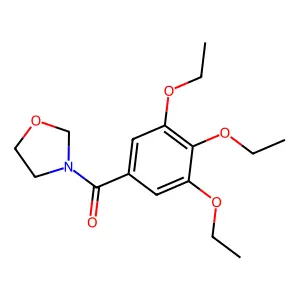 Ketone, 3-oxazolidinyl 3,4,5-triethoxyphenyl structure
