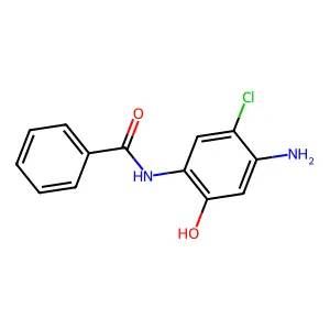 Benzamide, N-(4-amino-5-chloro-2-hydroxyphenyl)- structure