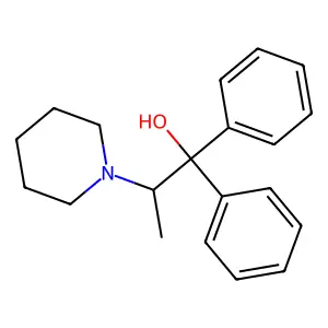 beta-Methyl-alpha,alpha-diphenyl-1-piperidineethanol structure