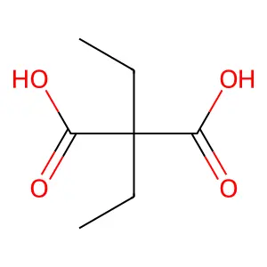 Malonic acid, diethyl- structure