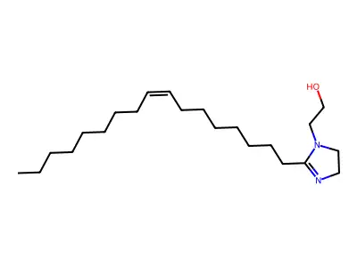 1H-imidazole-1-ethanol,4,5-dihydro-2-(9z)-9-octadecen-1-yl- structure