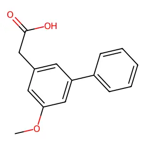 3-Biphenylacetic acid, 5-methoxy- structure