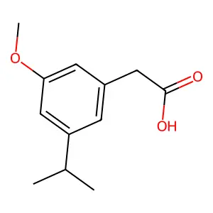 Acetic acid, 3-isopropyl-5-methoxyphenyl- structure