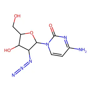 2'-Azido-2'-deoxycytidine structure