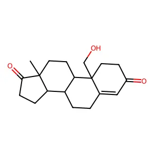 Gold(1+);4-hydroxy-4-oxo-2-sulfanylbutanoate structure