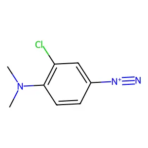 Benzenediazonium, 3-chloro-4-(dimethylamino)- structure
