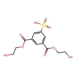 Bis(2-hydroxyethyl) 5-sulfoisophthalic acid structure