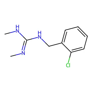 N-((2-Chlorophenyl)methyl)-N',N''-dimethylguanidine structure