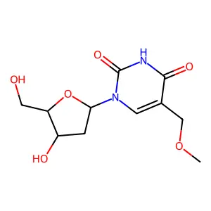 alpha-Methoxythymidine structure