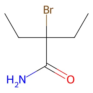 2-Bromo-2-ethylbutanamide structure