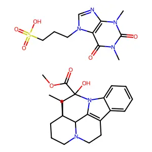 Vincamine teproside structure