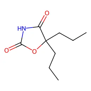 2,4-Oxazolidinedione, 5,5-dipropyl- structure