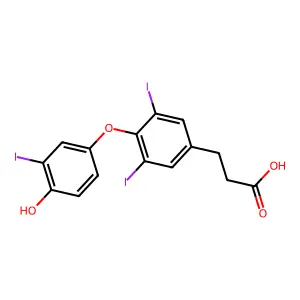 3,3',5-Triiodothyropropionic acid structure