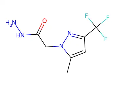2-[5-methyl-3-(trifluoromethyl)-1H-pyrazol-1-yl]acetohydrazide structure