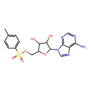 Adenosine 5'-(toluene-4-sulphonate) structure