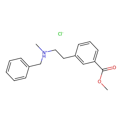 Methyl 3-(2-(benzylmethylamino)ethyl)benzoate hydrochloride structure