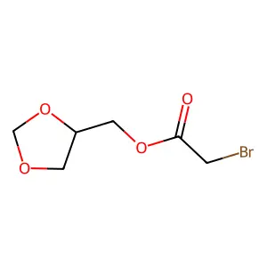 4-Bromoacetoxymethyl-m-dioxolane structure