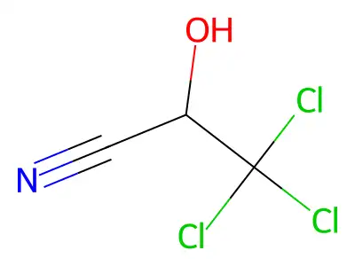3,3,3-Trichloro-2-hydroxypropanenitrile structure