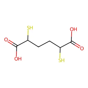 2,5-Dimercaptohexanedioic acid structure