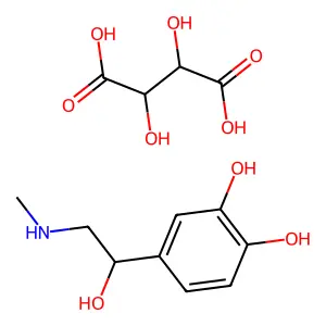 Epinephrine Bitartrate structure
