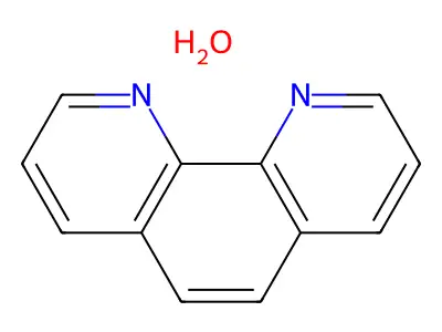 1,10-Phenanthroline hydrate structure