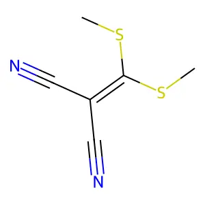 2-(Bis(methylsulfanyl)methylidene)propanedinitrile structure