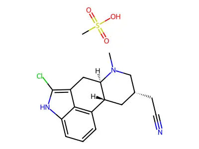Lergotrile mesylate structure