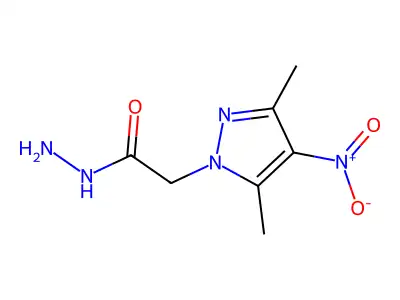 2-(3,5-dimethyl-4-nitro-1H-pyrazol-1-yl)acetohydrazide structure