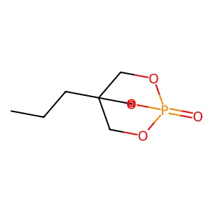 2,6,7-Trioxa-1-phosphabicyclo(2.2.2)octane, 4-propyl-, 1-oxide structure