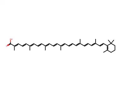 3',4'-Didehydro-beta,psi-caroten-16'-oic acid structure