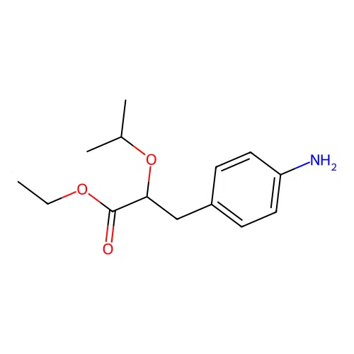Ethyl 2-isopropoxy-3-(4-aminophenyl)propionate structure