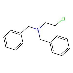 N-(2-Chloroethyl)dibenzylamine structure
