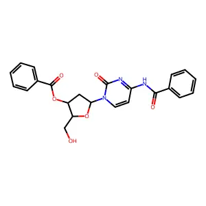 N-Benzoyl-2'-deoxycytidine 3'-benzoate structure