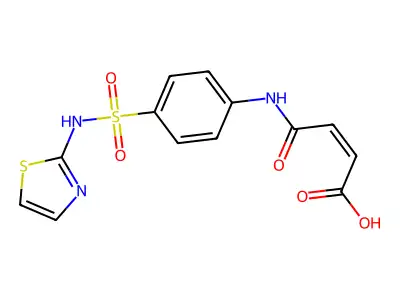 4-Oxo-4-[4-(1,3-thiazol-2-ylsulfamoyl)anilino]but-2-enoic acid structure