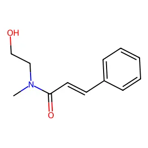 N-(2-Hydroxyethyl)-N-methyl-3-phenylprop-2-enamide structure